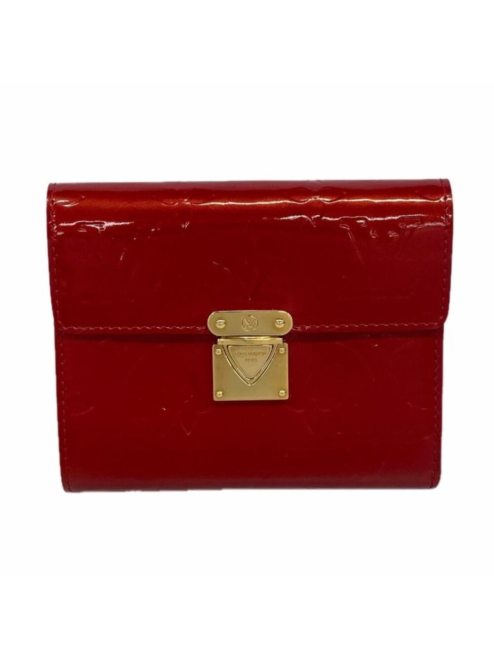 Louis Vuitton Trifold Wallet Vernis Portefeuille Koala Pomme D'amour